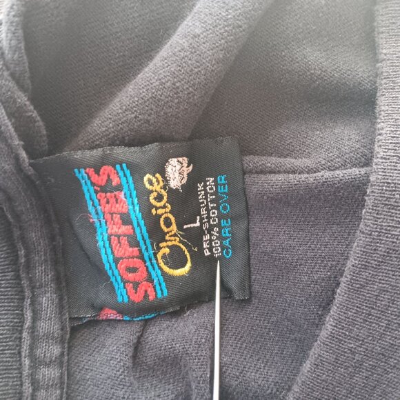 Large Vintage T-shirt Camp Dodge Iowa Official Army Outfitters Softees Choice - Picture 6 of 7